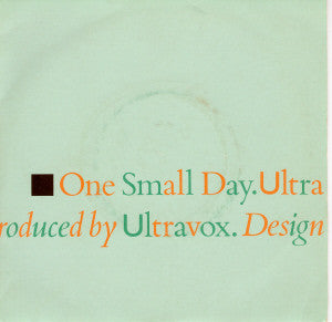 Ultravox - One Small Day - Used Vinyl Record 7"