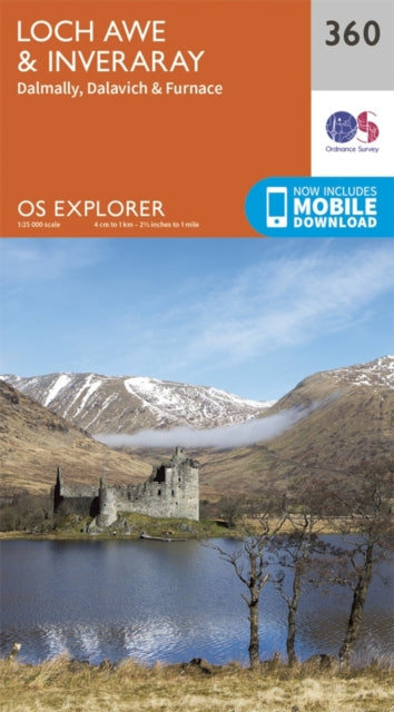 Ordnance Survey - Loch Awe and Inveraray : 360 - New Sheet map