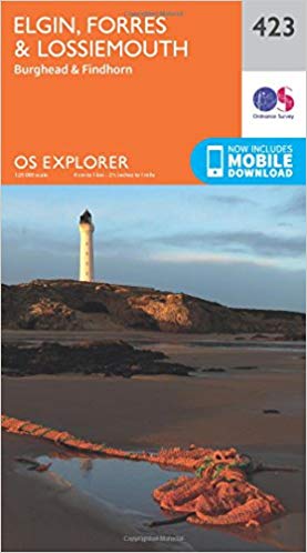 Ordnance Survey - Elgin, Forres and Lossiemouth : 423 - New Sheet map