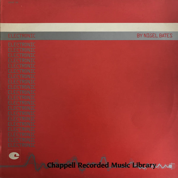 Nigel Bates - Electronic - Used Vinyl Record