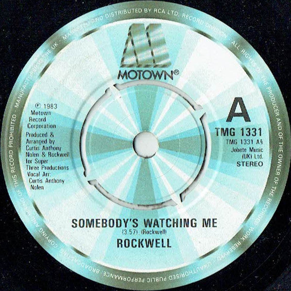 Rockwell - Somebody's Watching Me - Used Vinyl Record 7"