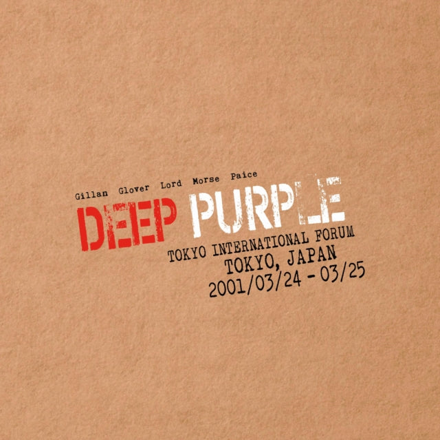 DEEP PURPLE - LIVE IN TOKYO 2001 - Vinyl Record L.P. SET