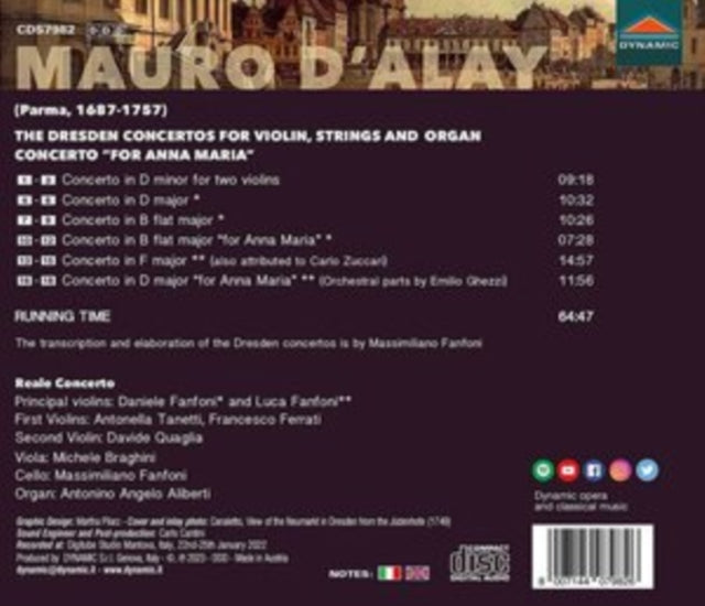 FANFONI/REALE CONCER - DALAYDRESDEN CONCERTOS - CD