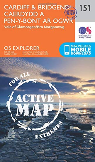 Ordnance Survey - Cardiff and Bridgend/Caerdydd a Phen-y-Bont Ar Ogwr