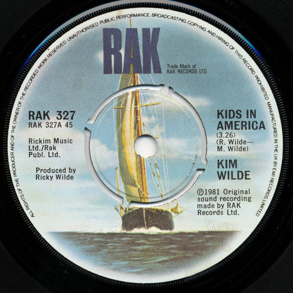Kim Wilde - Kids In America - Used Vinyl Record 7"