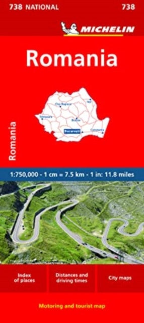 Michelin - Romania -  National Map 738 - New Sheet map