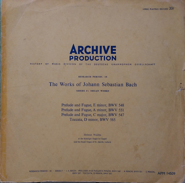 Johann Sebastian Bac - Prelude And Fugue, E Minor, BWV 548 / Prelude