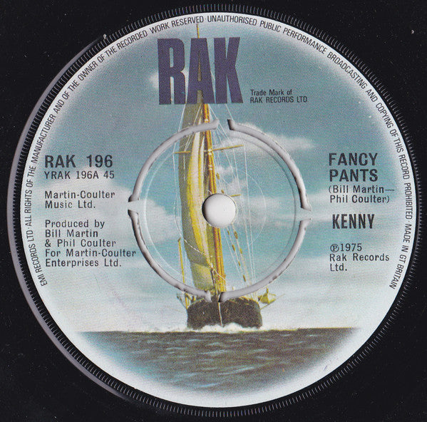 Kenny - Fancy Pants - Used Vinyl Record 7"