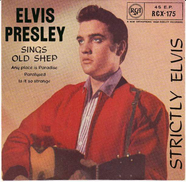Elvis Presley - Strictly Elvis - Used Vinyl Record 7"