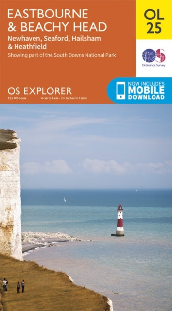 Ordnance Survey - Eastbourne & Beachy Head, Newhaven, Seaford, Hailsha