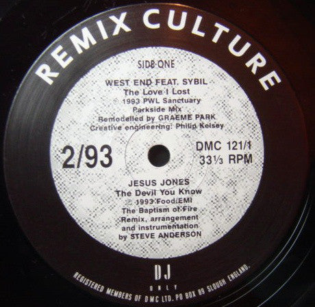 Various - Remix Culture 2/93 - Used Vinyl Record 12"