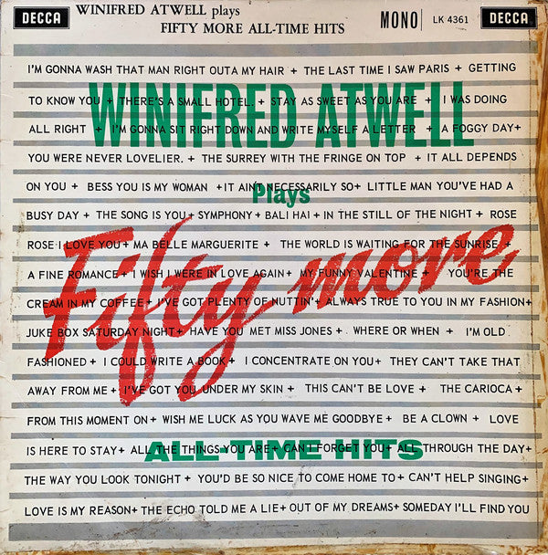 Winifred Atwell - Plays Fifty More All Time Hits - Used Vinyl Record