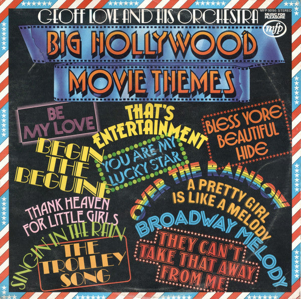 Geoff Love & His Orc - Big Hollywood Movie Themes - Used Vinyl Recor