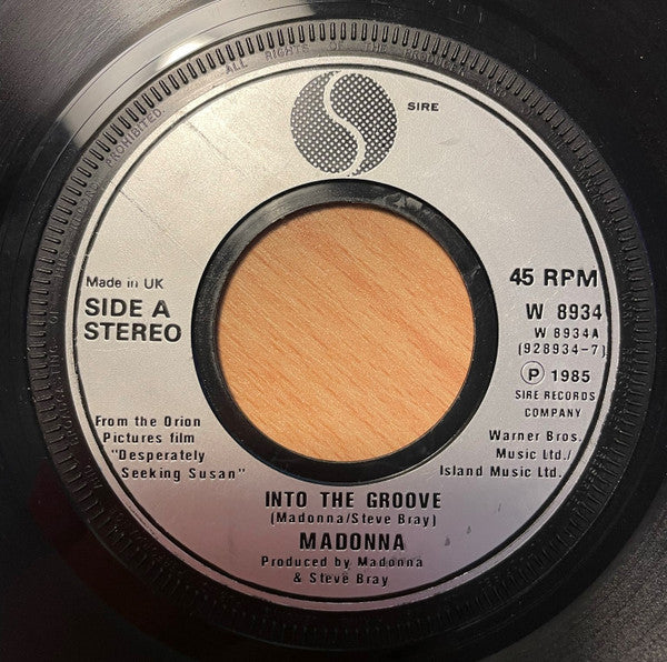 Madonna - Into The Groove - Used Vinyl Record 7"