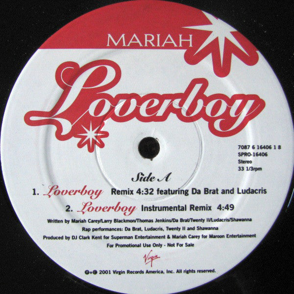 Mariah Carey - Loverboy - Used Vinyl Record 12"