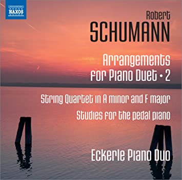 ECKERLE PIANO DUO - SCHUMANN:STR 4TETS ARR PNO - New CD