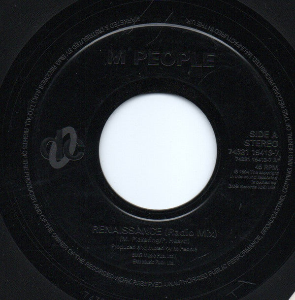M People - Renaissance - Used Vinyl Record 7"