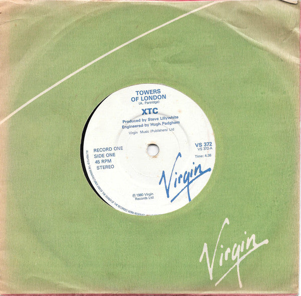 XTC - Towers Of London - Used Vinyl Record 7"