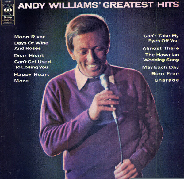 Andy Williams - ' Greatest Hits - Used Vinyl Record