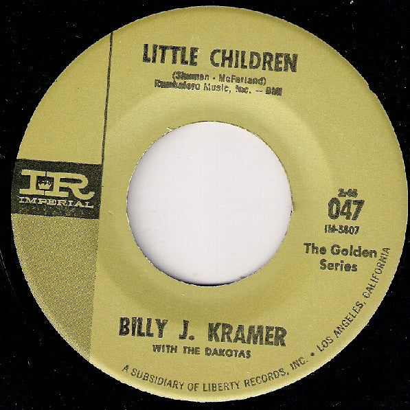 Billy J. Kramer & Th - Little Children / Bad To Me - Used Vinyl Recor