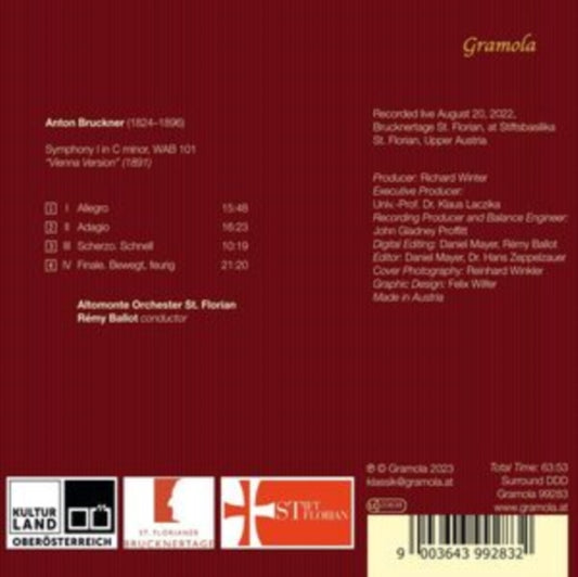 ALTOMONTE ORCH ST FL - BRUCKNER - SYMPHONIE I - CD