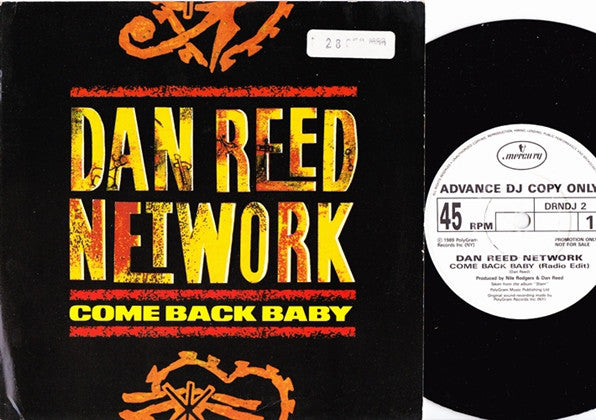 Dan Reed Network - Come Back Baby - Used Vinyl Record 7"