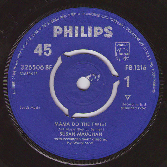 Susan Maughan - Mama Do The Twist - Used Vinyl Record 7"