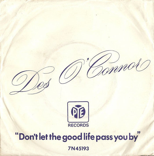 Des O'Connor - Don't Let The Good Life Pass You By - Used Vinyl Recor