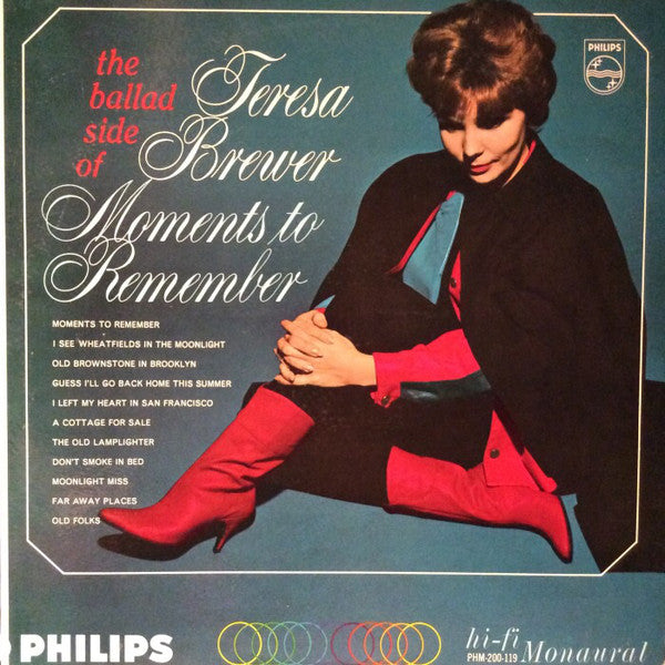 Teresa Brewer - Moments To Remember - Used Vinyl Record
