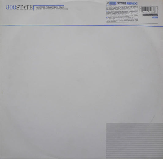 808 State - In Yer Face (Remix) - Used Vinyl Record 12"