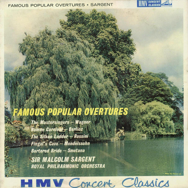 Sir Malcolm Sargent - Famous Popular Overtures - Used Vinyl Record