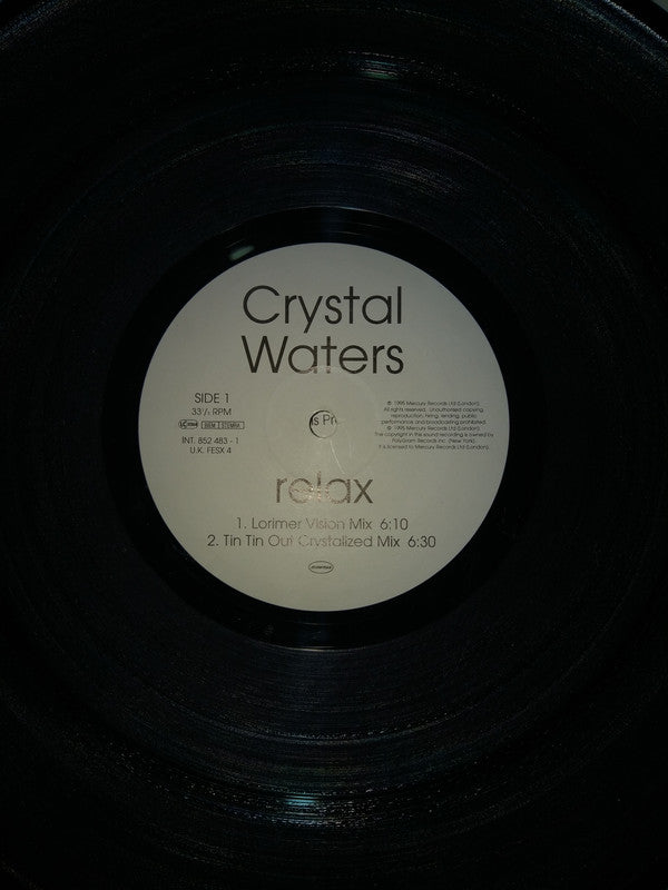 Crystal Waters - Relax - Used Vinyl Record 12"