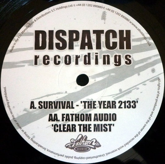 Survival - 'The Year 2133' / 'Clear The Mist' - New Vinyl Record 10"