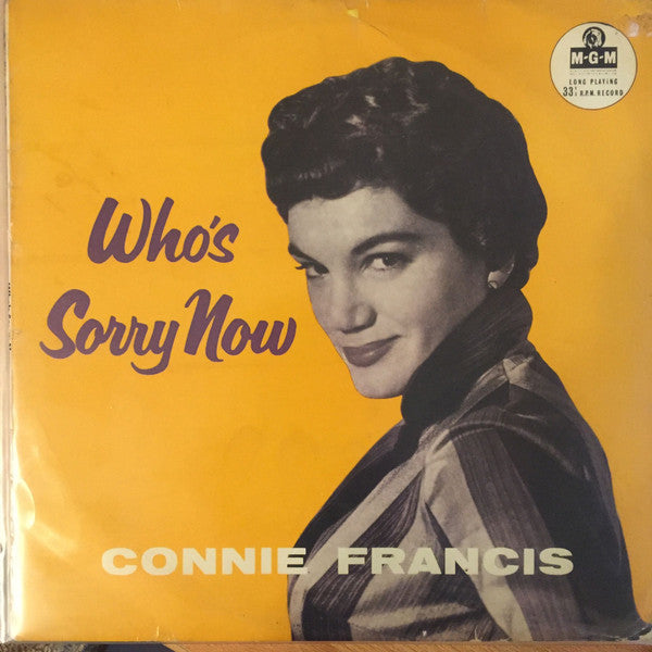 Connie Francis - Who's Sorry Now - Used Vinyl Record