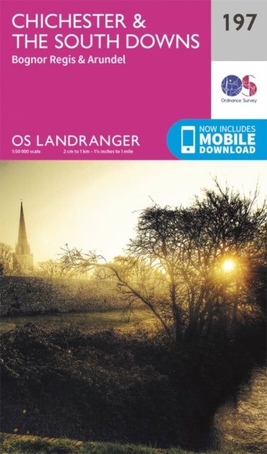 Ordnance Survey - Chichester & the South Downs : 197 - New Sheet map