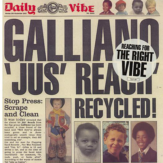 Galliano - Jus' Reach Recycled - Used Vinyl Record 7"