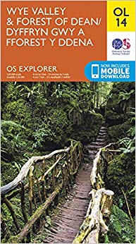 Wye Valley & Forest of Dean : OL 14 - New Sheet map