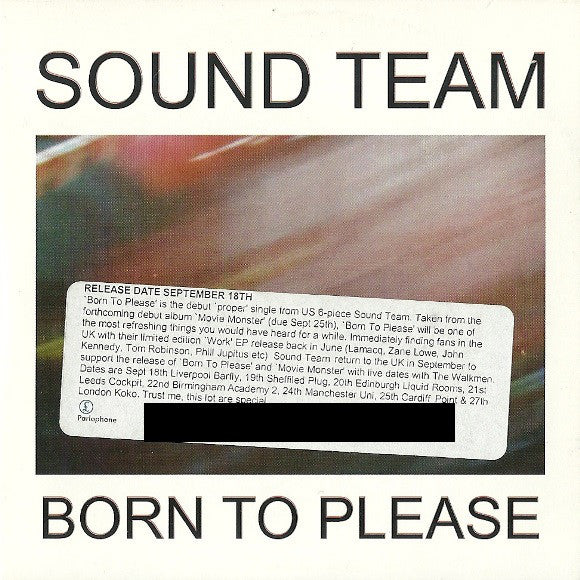 Sound Team - Born To Please - Used CD
