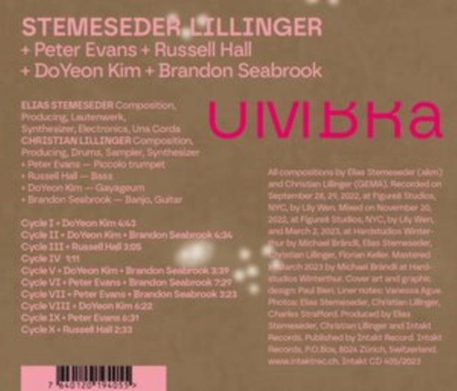 STEMESEDER LILLINGER - UMBRA - CD