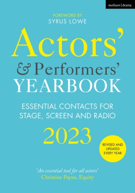 Syrus Lowe - Actors' and Performers' Yearbook 2023 - Paperback