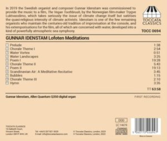 GUNNAR IDENSTAM - IDENSTAM - LOFOTEN MEDITATIONS - CD