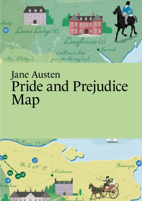 Martin Master of Fin - Jane Austen, Pride and Prejudice Map - New Shee