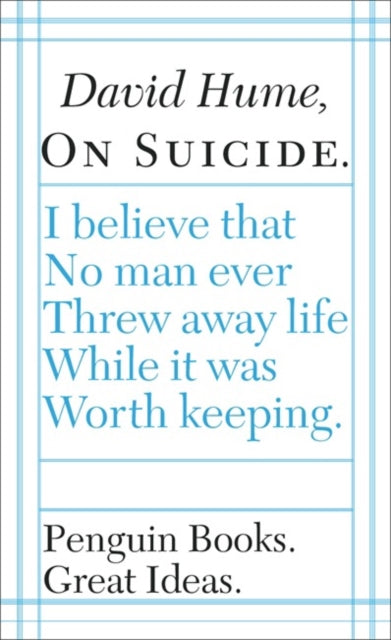 David Hume - On Suicide - Paperback