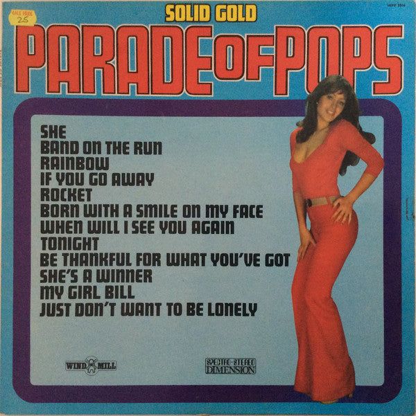 Unknown Artist - Solid Gold - Parade Of Pops - Used Vinyl Record