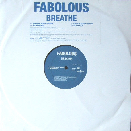 Fabolous - Breathe - Used Vinyl Record 12"