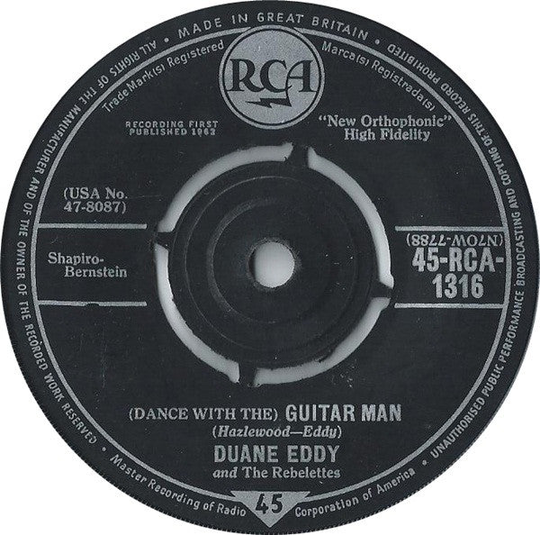 Duane Eddy & The Reb - (Dance With The) Guitar Man - Used Vinyl Reco