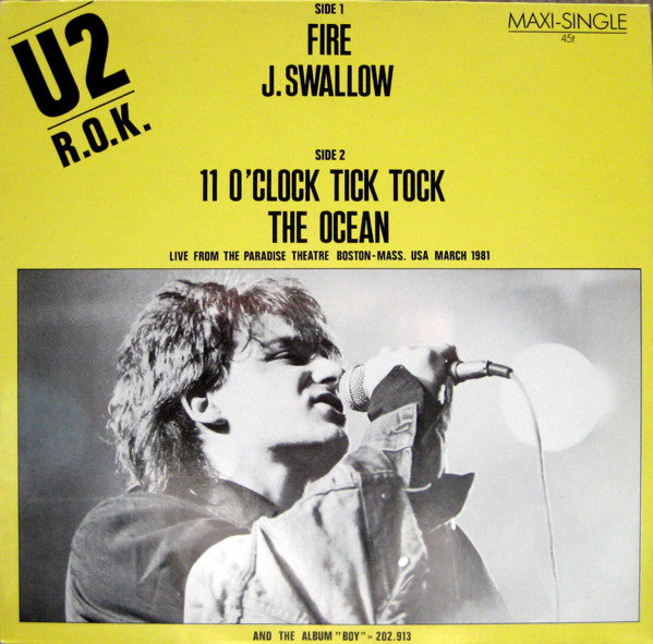 U2 - R.O.K. - Used Vinyl Record 12"