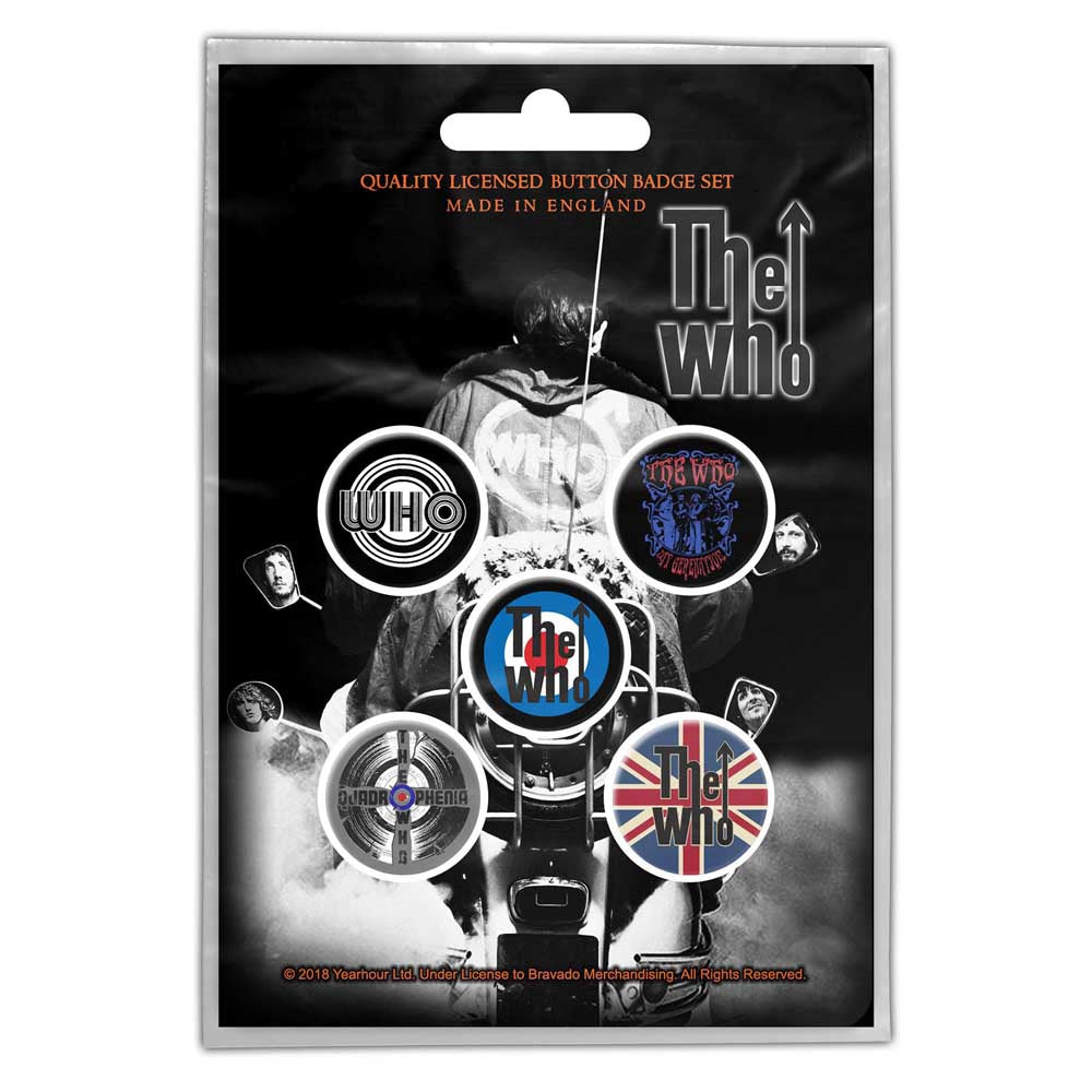 WHO - QUADROPHENIA (BUTTON BADGE SET) - Other Football Memorabilia - P