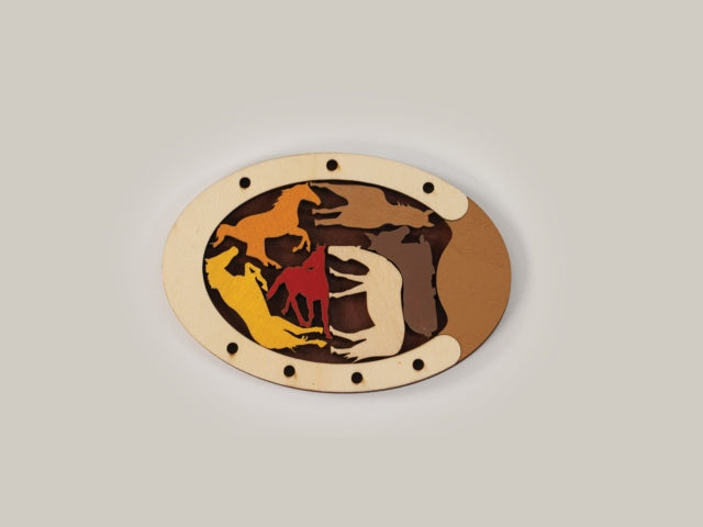 Wild Horses Puzzle - Paperback