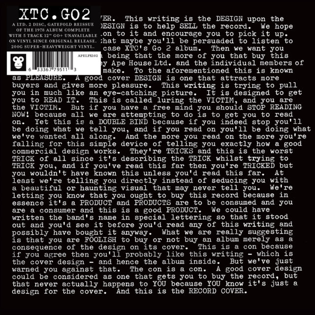 XTC - Go2 - Vinyl Record